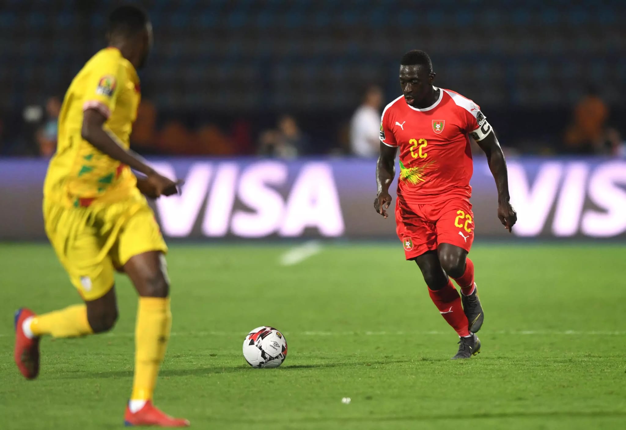 Mamadu Candé, internacional guineense. © AFP - OZAN KOSE