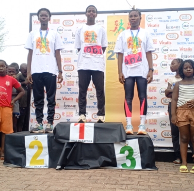 Vencedoras do 21.1km feminino